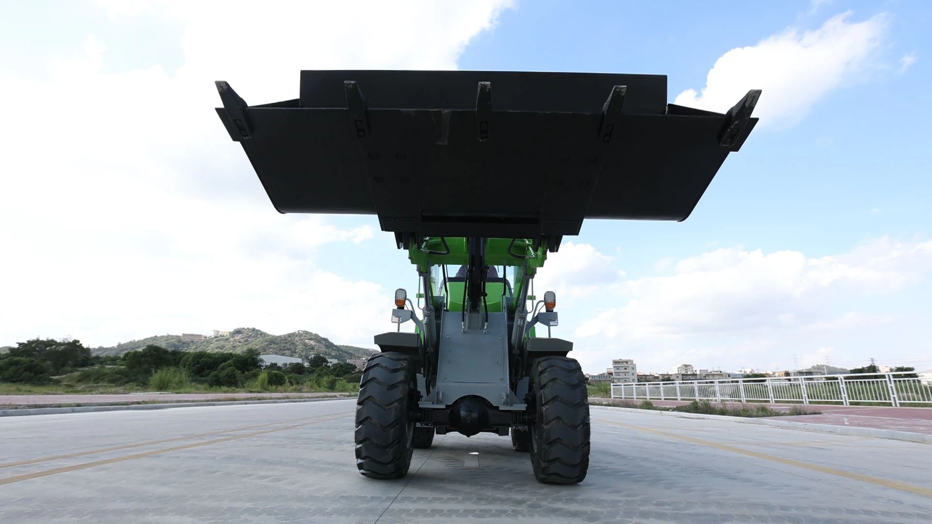 front view of electric loader
