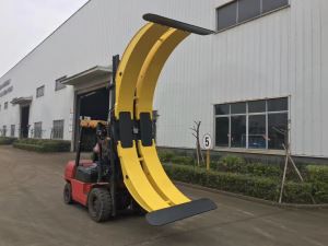 Gabelstapler Mit Papierrollenklemmen